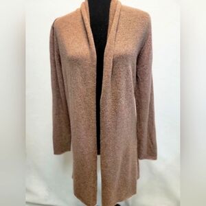 LUSSO NEW YORK Womens Size Medium 100% Cashmere Long Sleeve Open Front Cardigan